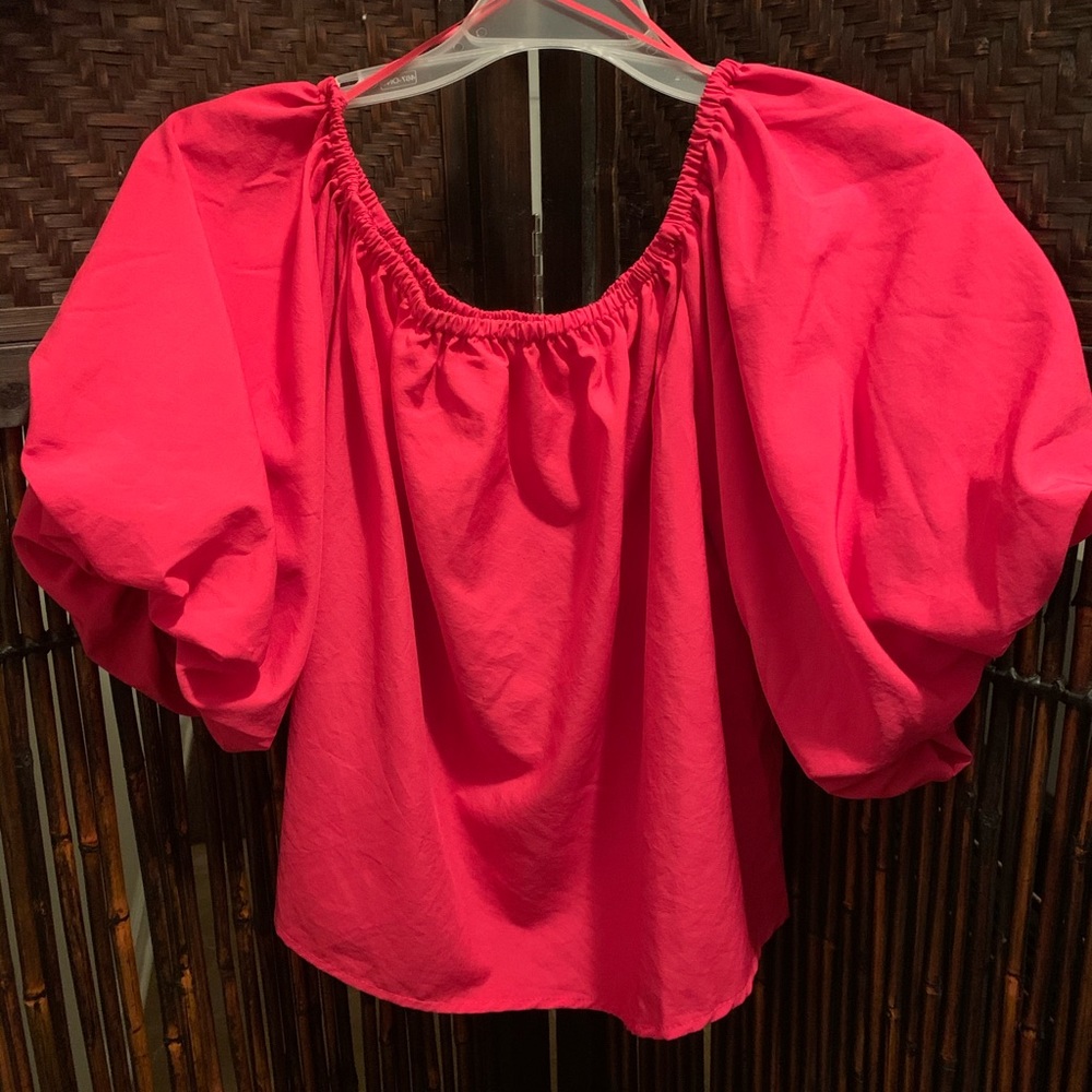 Pink and puffy sleeves